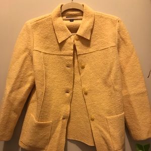 Yellow Wool Coat